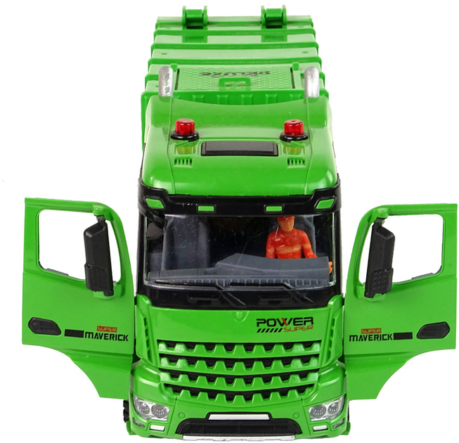 Śmieciarka zdalnie sterowana LEAN Toys Zielona (5905515355391) - obraz 3