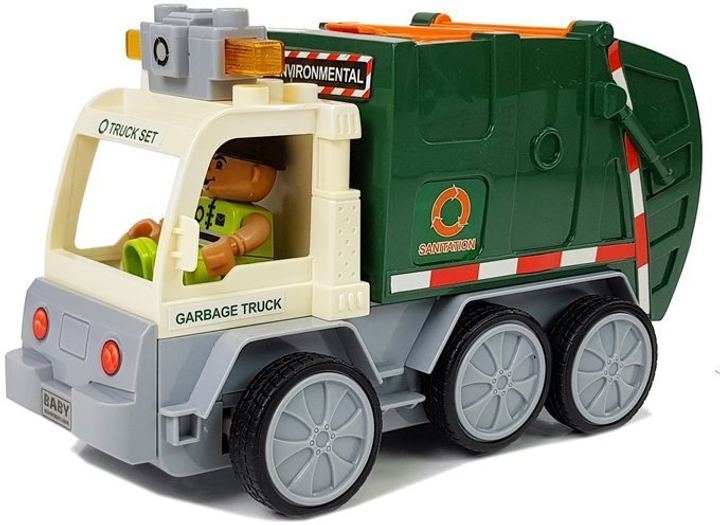 Śmieciarka zdalnie sterowana LEAN Toys z figurką i akcesoriami (5904665996539) - obraz 3