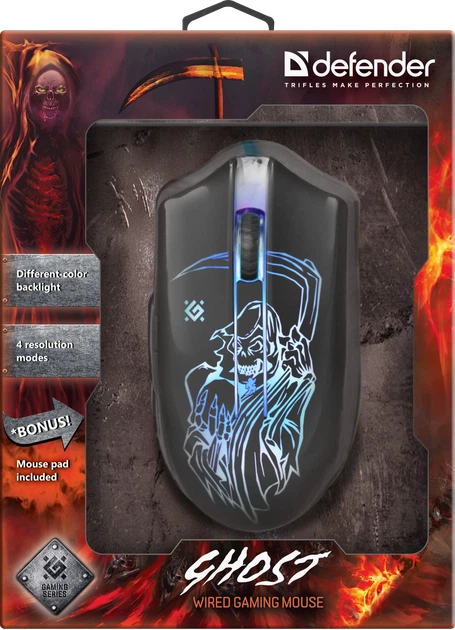 Миша Defender Ghost GM-190L USB Black (52190) - зображення 16
