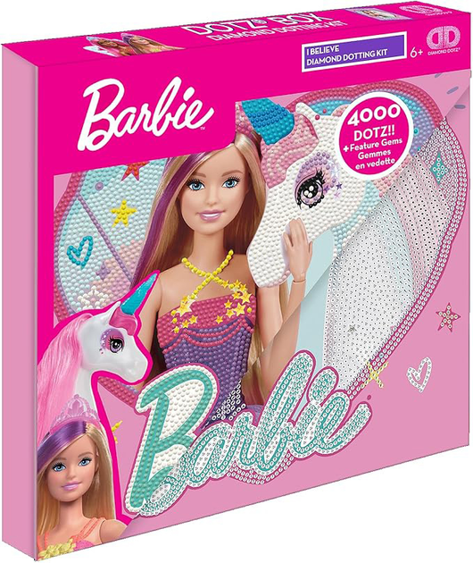 Набір для алмазної вишивки Diamond Dotz Box I believe Barbie 28 x 28 см (4895225928712) - зображення 1