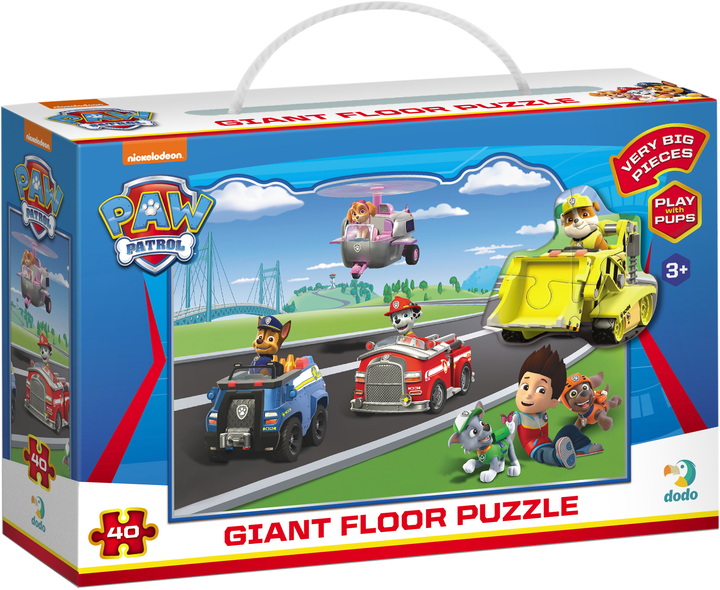 Duże Puzzle DoDo Paw Patrol Podłogowe 40 Elementów (200467) (4823115908155) - obraz 1