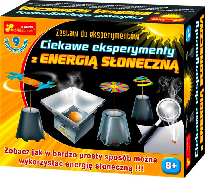 Zestaw do eksperymentów naukowych Ranok-Creative Ciekawe eksperymenty z energią słoneczną (4823076123956) - obraz 1