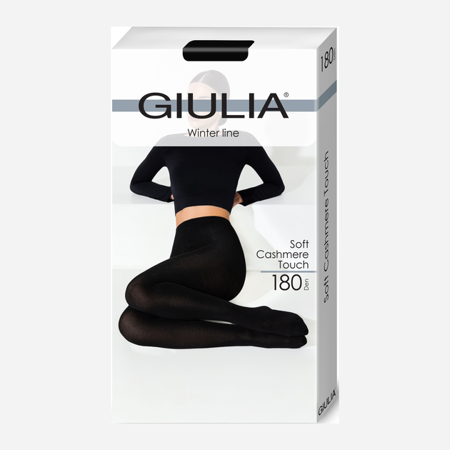 Колготки 180 Den женские теплые Giulia Soft Cashmere Touch S Черные ...