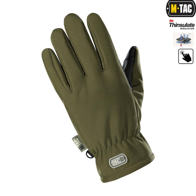 Тактичні рукавички M-Tac Soft Shell Thinsulate, розмір М, колір Olive - зображення 2