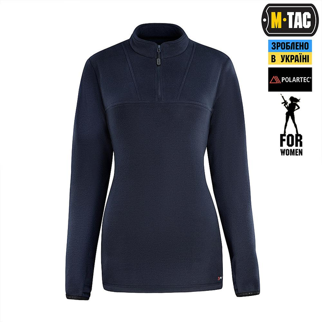 Тактична флісова кофта M-Tac кофта Delta Polartec Lady, розмір L, колір Dark Navy Blue - изображение 2