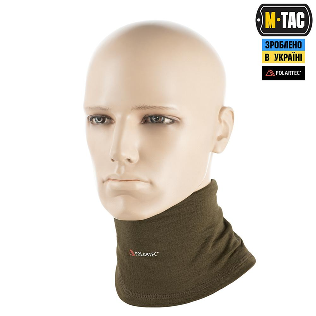 Баф шарф-труба M-Tac Polartec Power Grid, розмір L/XL, колір Dark Olive - изображение 2