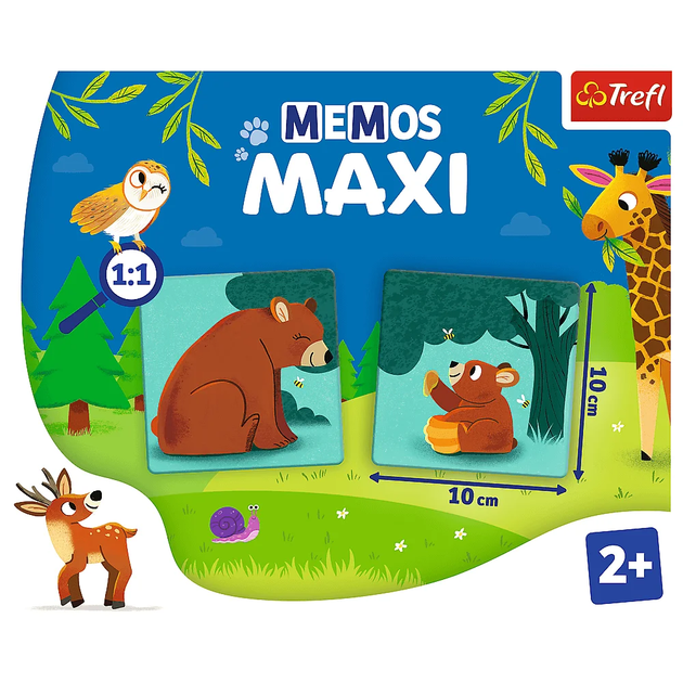 Настольная игра "Мемос MAXI Родители и детёныши животных" Trefl (5900511022681) - изображение 4