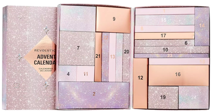 Адвент-календар Makeup Revolution Advent Calendar 2024 24 шт (5057566826907) - зображення 2