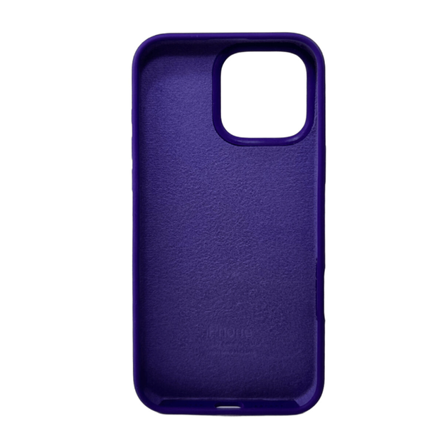 Защитный чехол-накладка Silicone Full Case AA Open Cam для Apple iPhone 16 Pro Max Dark Purple (FullOpeAAi16PM-22) - изображение 2