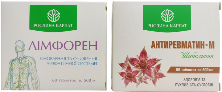 Лікування та профілактика остеохондрозу Рослина Карпат, комплексна програма лікування, 2 препарати - изображение 1