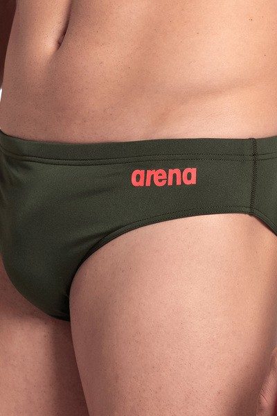 Мужские плавки для плавания в бассейне Arena Team Swim Briefs Solid (004773-850) хаки 75 - изображение 13