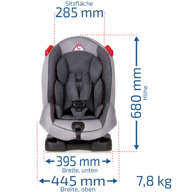 Детские автокресла "MN3X", Capsula, 9-25 kg, 0,5-6 лет, Серый 101835 - изображение 2