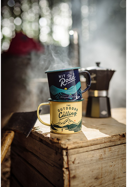 Kubek kempingowy Gentlemen's Hardware Outdoors is Calling 325 ml Kremowy (5055923759332) - obraz 5