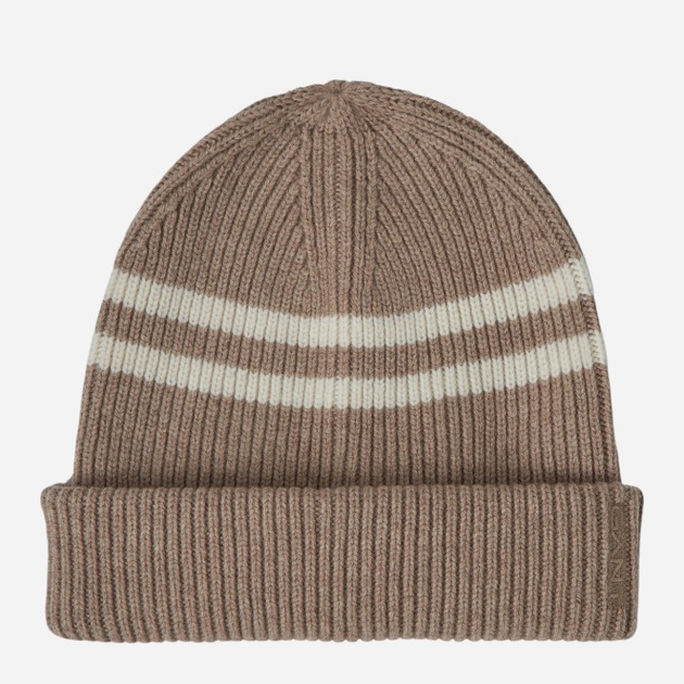 Акція на Шапка жіноча GANT Striped Wool Beanie 4910053-277 One Size Бежева від Rozetka