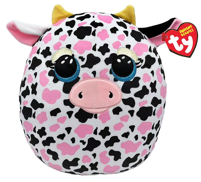 Maskotka TY Squish-a-Boos Krowa Milkshake 31 cm (0008421393640) - obraz 1