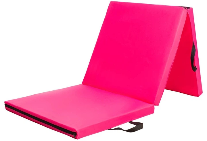 Мат гімнастичний HMS Premium MGS02 180 x 60 x 5 см Pink (5907695592504) - зображення 2