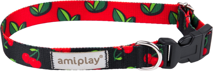 Obroża Amiplay BeHappy Cherry regulowana S (5907563282186) - obraz 1