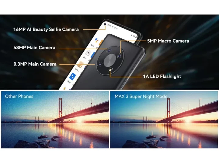 Смартфон CUBOT Max 3 4/64GB Black - Фото 7 Смартфон CUBOT Max 3 4/64GB Black - изображение 7
