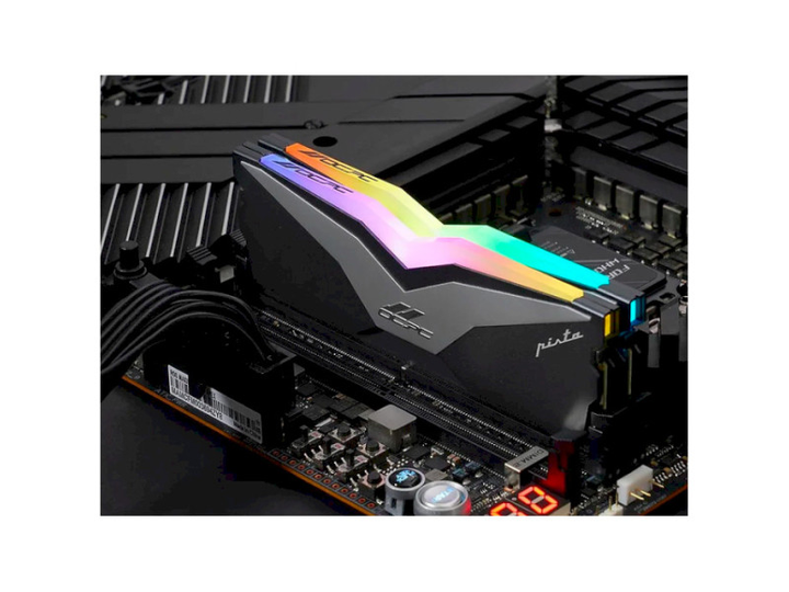 Пам'ять для настільних комп'ютерів OCPC 64 GB (2x32GB) DDR5 6200 MHz Pista Titanium/Silver - зображення 7