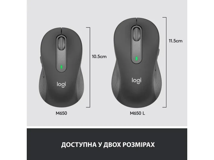Миша Logitech Signature M650 L Wireless Graphite (910-006236) - зображення 2