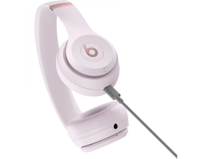 Навушники з мікрофоном Beats by Dr. Dre Solo 4 Cloud Pink (MUW33) - Фото 4 Навушники з мікрофоном Beats by Dr. Dre Solo 4 Cloud Pink (MUW33) - зображення 4