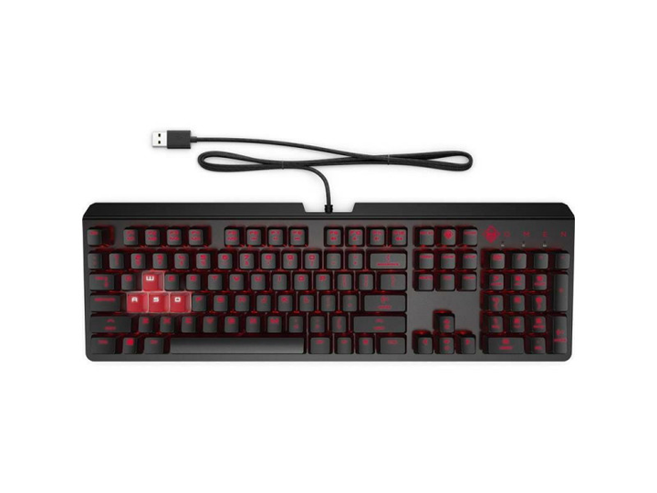 Клавіатура HP Omen Encoder Cherry MX Red Black (6YW76AA) - зображення 1