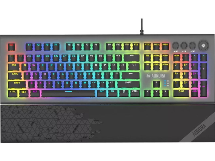 Клавіатура з мишею iBOX Aurora K-5 KRGD Red Switch USB Graphite (IKGMK5) - зображення 1