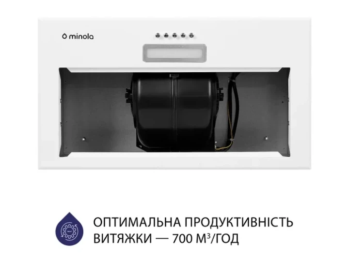 Витяжка Minola HBI 5214 WH 700 LED - Фото 6 Витяжка Minola HBI 5214 WH 700 LED - зображення 6