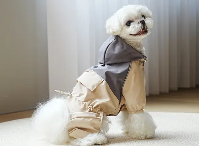 Водонепроницаемый комбинезон для собак Cheepet серый цвет размер XXL - изображение 4