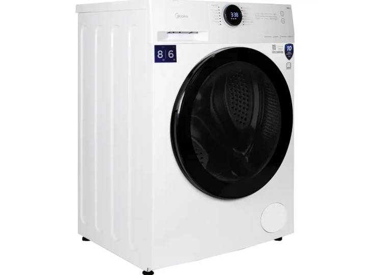 Прально-сушильна машина автоматична Midea MF200D80WB/W-C - Фото 9 Прально-сушильна машина автоматична Midea MF200D80WB/W-C - изображение 9