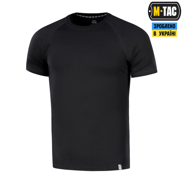 Футболка реглан M-Tac Black (XL) 93/7 80047002-XL - зображення 1