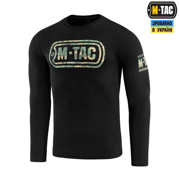 Футболка довгий рукав M-Tac Logo Black S 80067002-S - изображение 1