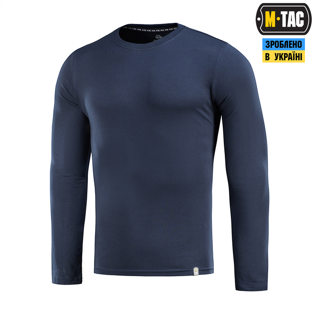 Футболка довгий рукав M-Tac Dark Navy Blue (XL) 93/7 20067015-XL - зображення 1