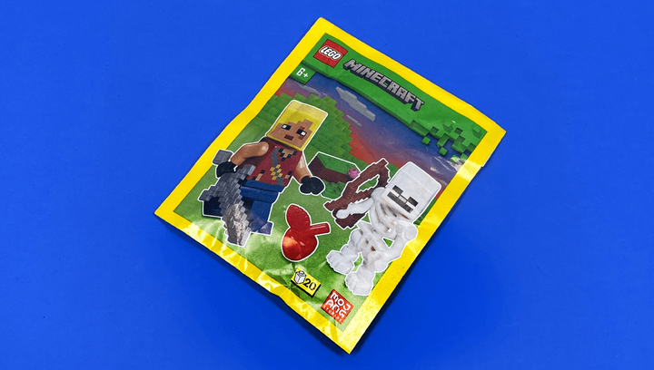 Конструктор Lego Фігурка Hero With Skeleton Paper Bag Minecraft 662409 - изображение 3