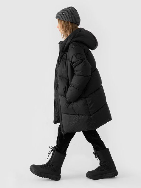 Куртка зимова дитяча 4F DOWN JACKET F455 158 Чорний 4FJWAW24TDJAF455-20S - зображення 2