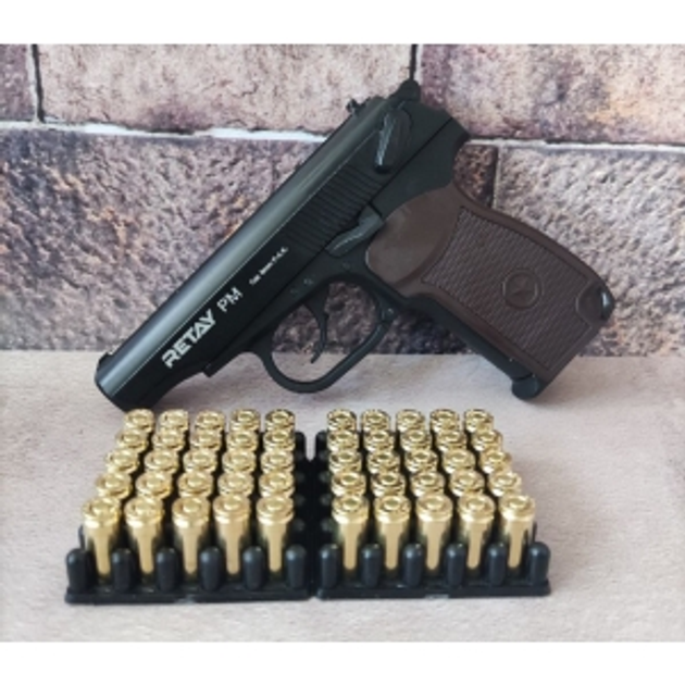 Пистолет Retay PM Makarov Black 9мм Small SET - изображение 2