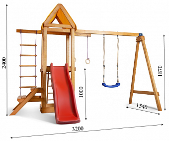 Детский уличный игровой комплекс SportBaby Babyland-19 320х180х240см - изображение 2