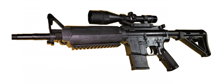 Игрушечный пневматический автомат на пластиковых пульках 6мм CYMA (M4) P.1158D - изображение 3