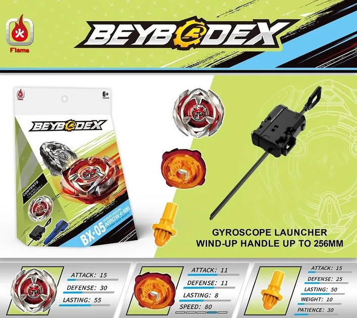 Бейблейд Beyblade X Flame Wizard Arrow Візард Арроу 4-80B 7 сезон