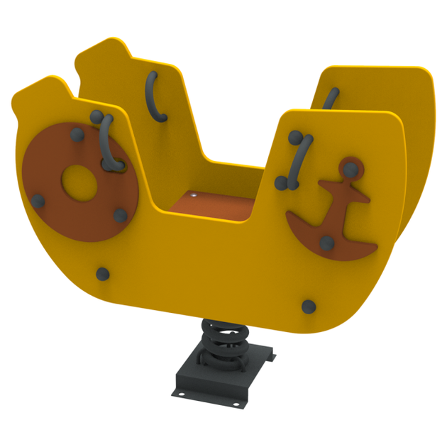 Качеля на пружине для детской площадки Kidigo Ship Baby 100х43х90см - изображение 4