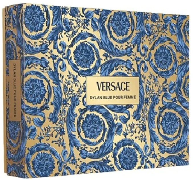 Zestaw prezentowy damski Versace Pour Femme Dylan Blue Woda perfumowana 100 ml + Żel pod prysznic 100 ml + Balsam do ciała 100 ml + Kosmetyczka (8011003893362) - obraz 2