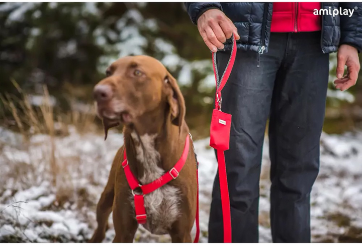 Szelki regulowane dla psa Amiplay Samba Guard L Czerwone (5907563280373) - obraz 7