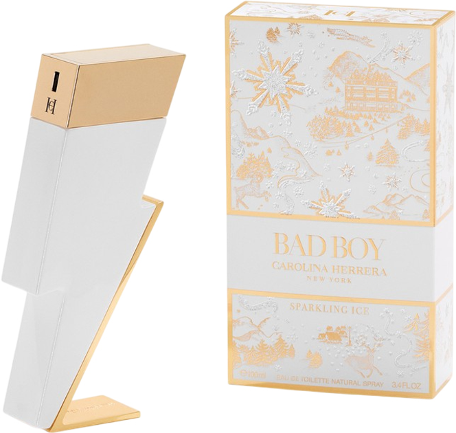 Туалетна вода для чоловіків Carolina Herrera Bad Boy Sparkling Ice 100 мл (8411061093221) - зображення 3