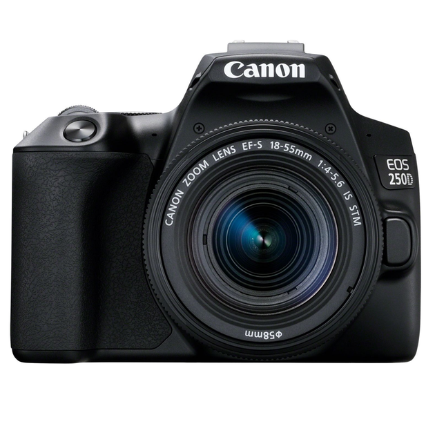 Фотоапарат Canon EOS 250D 18-55mm IS цифровий/поворотний екран/24.1 МП/4K Чорний - Фото 5 Фотоапарат Canon EOS 250D 18-55mm IS цифровий/поворотний екран/24.1 МП/4K Чорний - зображення 5