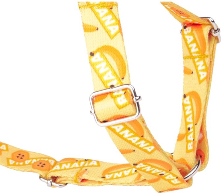 Szelki regulowane dla psa Amiplay BeHappy Guard M Banana (5907563282681) - obraz 3