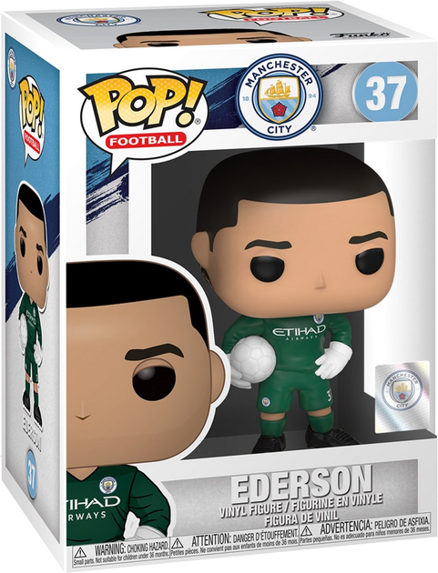 Figurka Funko POP Football: FC Manchester City - Ederson Santana (5908305238331) - obraz 1