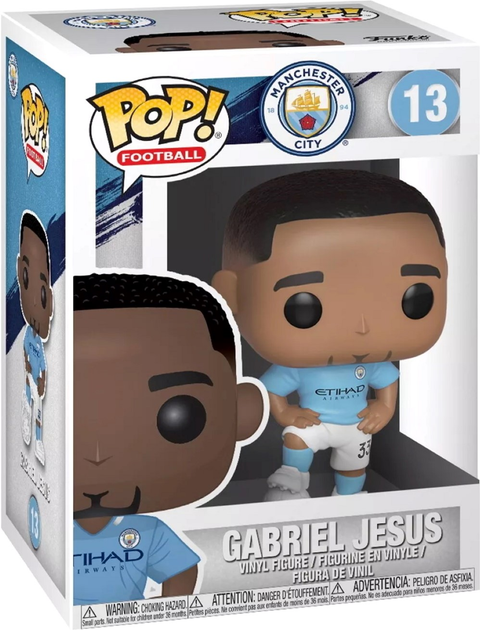 Фігурка Funko POP Football: FC Manchester City - Gabriel Jesus (5908305238416) - зображення 1