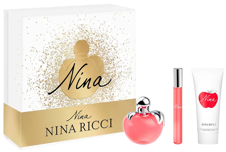 Zestaw damski Nina Ricci Nina Woda toaletowa 50 ml + miniatura 10 ml + balsam do ciała 75 ml (3137370362258) - obraz 1