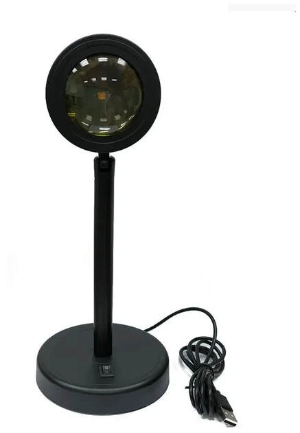 Проекційна лампа Sunset Lamp Жовтий 27 x 8 см (YU8SH7772) - зображення 14