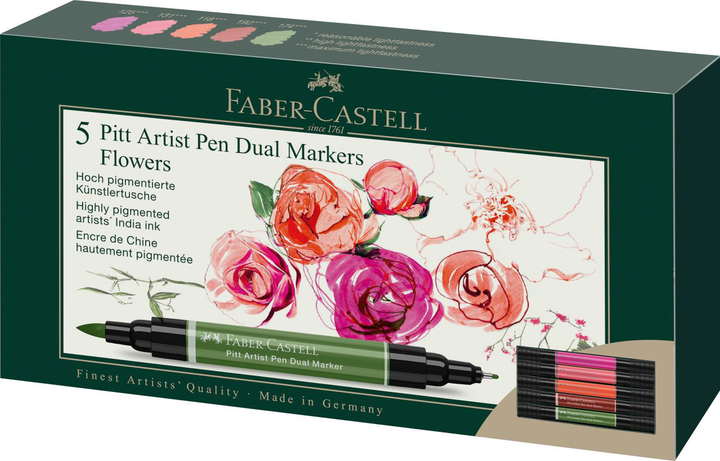 Набір лайнерів Faber-Castell двосторонній 5 шт (4005401620075) - зображення 1